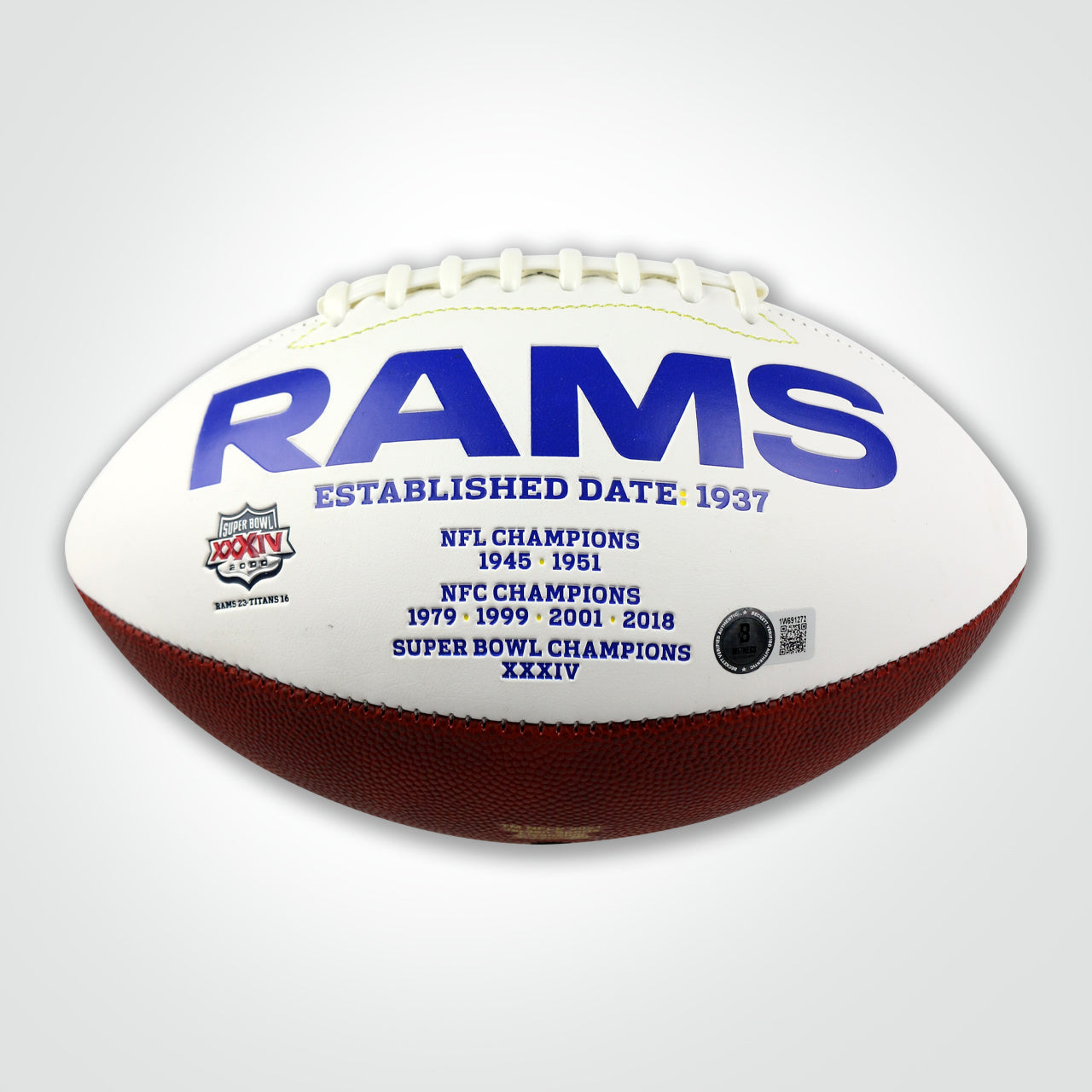 Kyren Williams Signed Rams White Panel Football