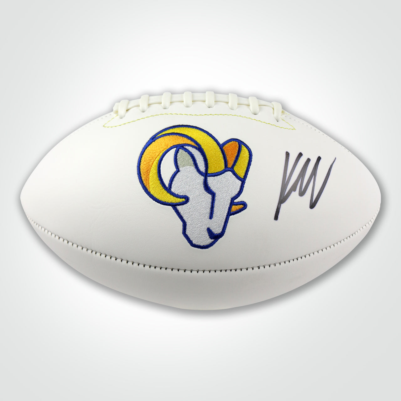 Kyren Williams Signed Rams White Panel Football