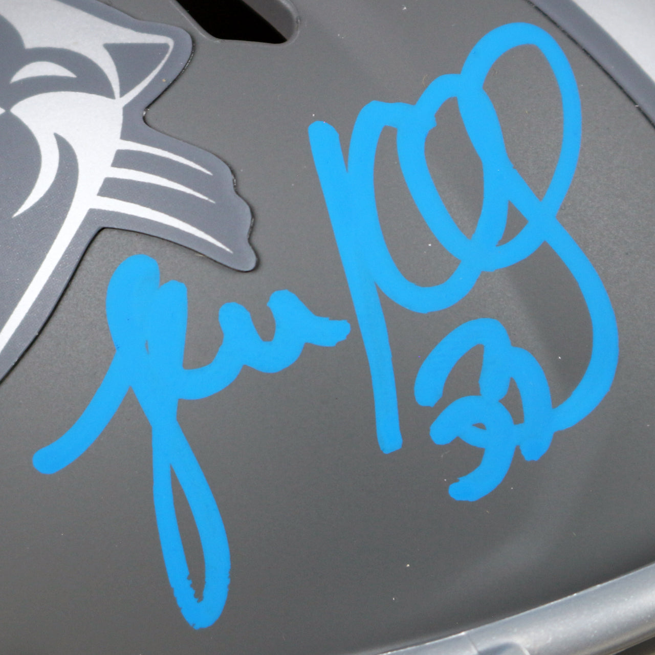 Luke Kuechly Signed Panthers Slate Mini Helmet