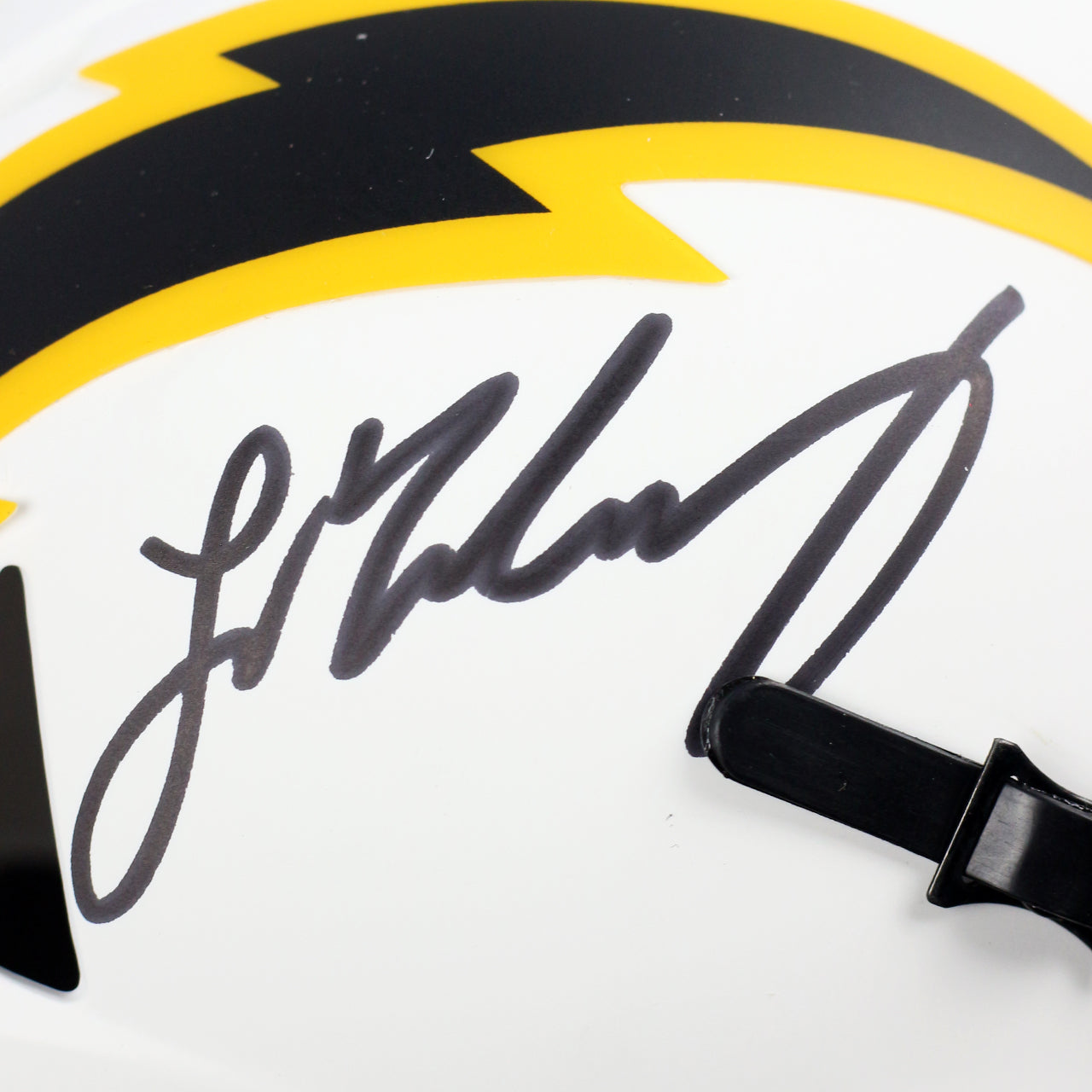 Ladd McConkey Signed Chargers Lunar Mini Helmet