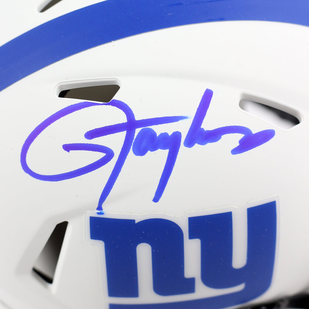 Lawrence Taylor Signed Giants Lunar Mini Helmet