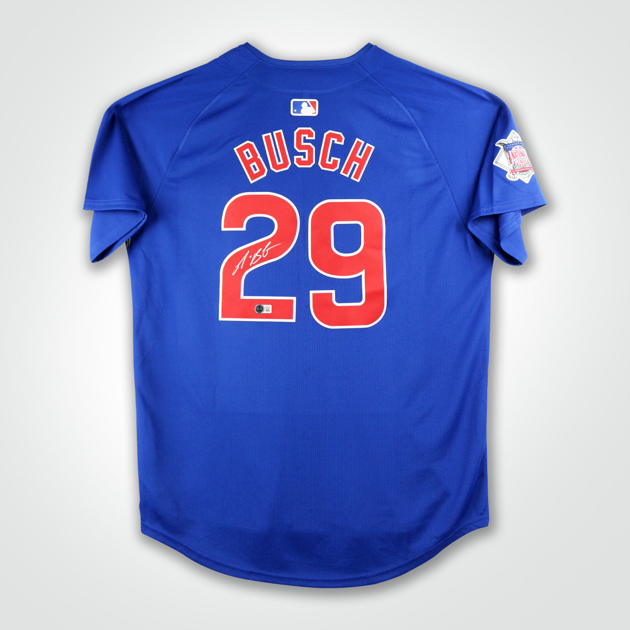 Michael Busch Signed Cubs Nike Jersey