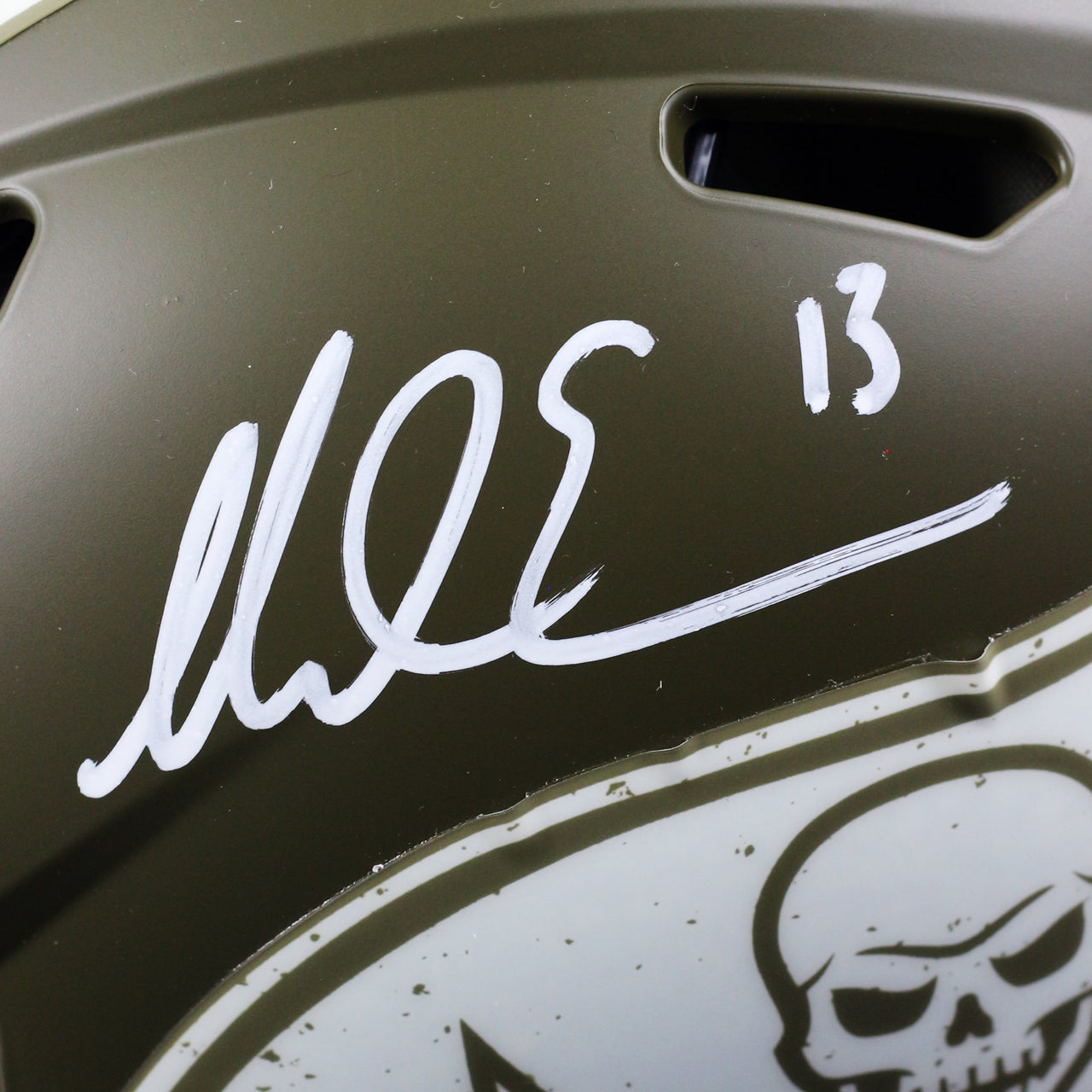 Mike Evans Signed Buccaneers Salute To Service Full Size Authentic Helmet