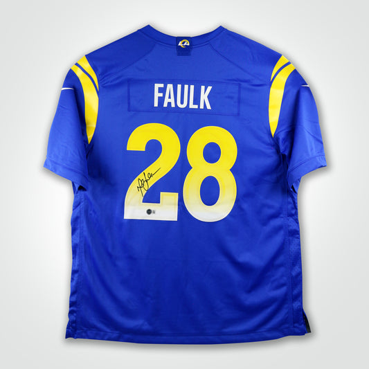 Marshall Faulk Signed Rams Nike Game Jersey