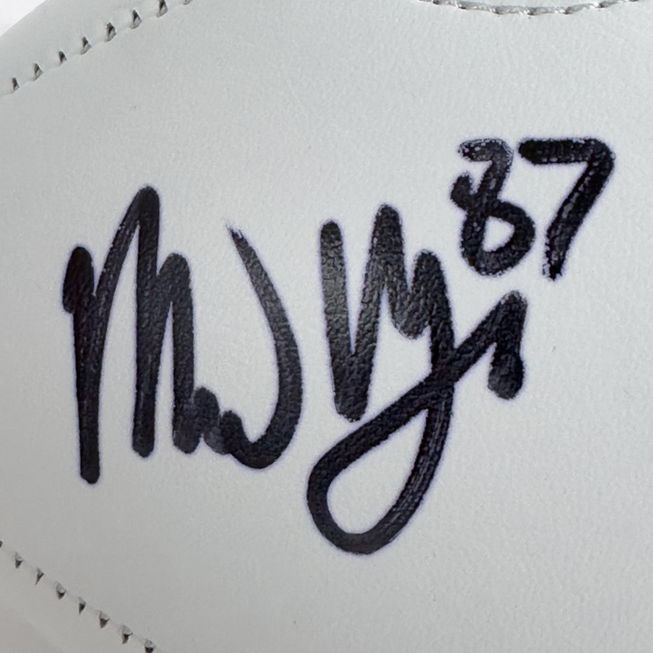 Michael Mayer Signed Raiders White Logo Football