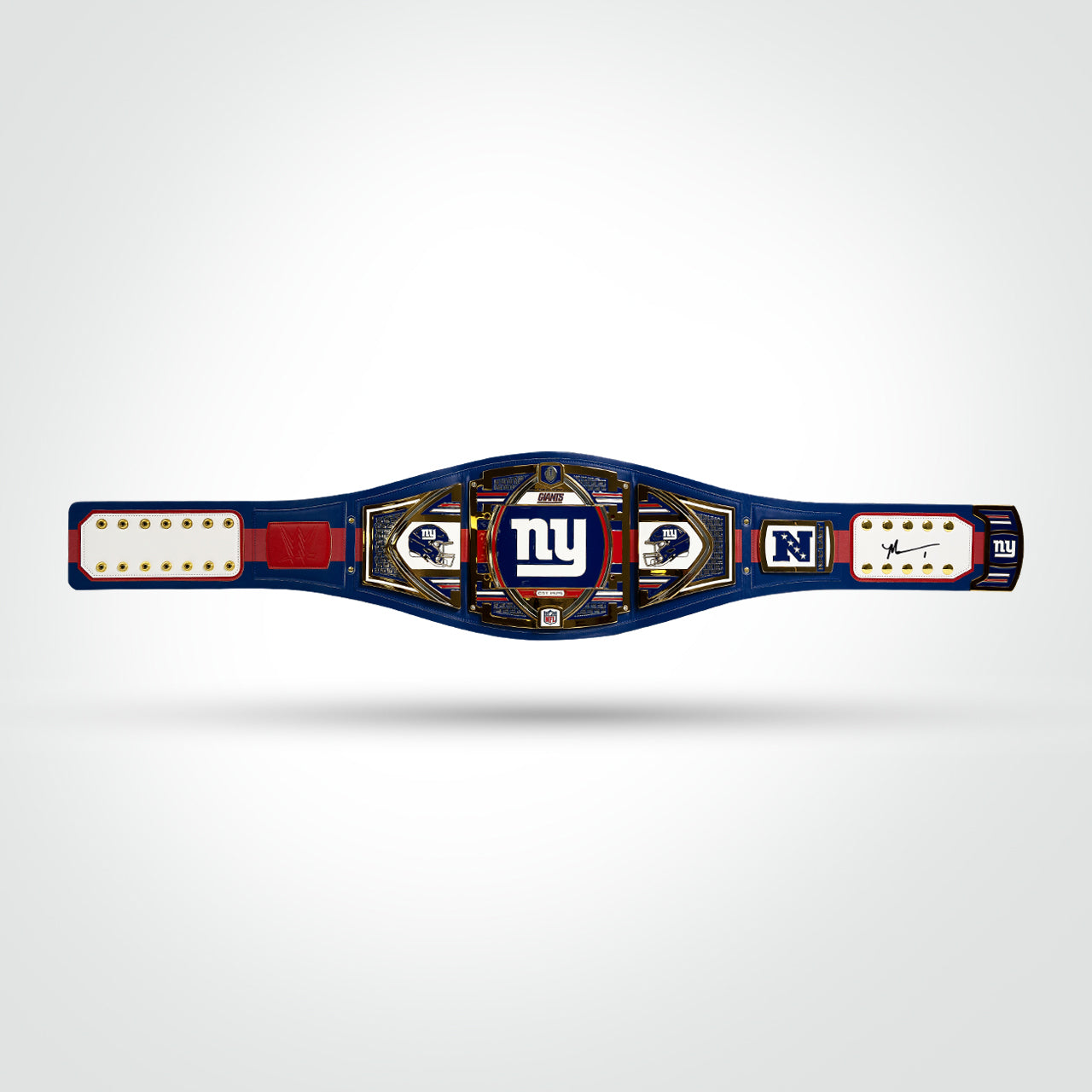 Malik Nabers Signed Giants WWE Belt