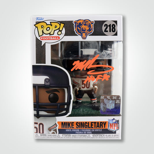 Mike Singletary Signed Bears Funko Inscribed "HoF 98"