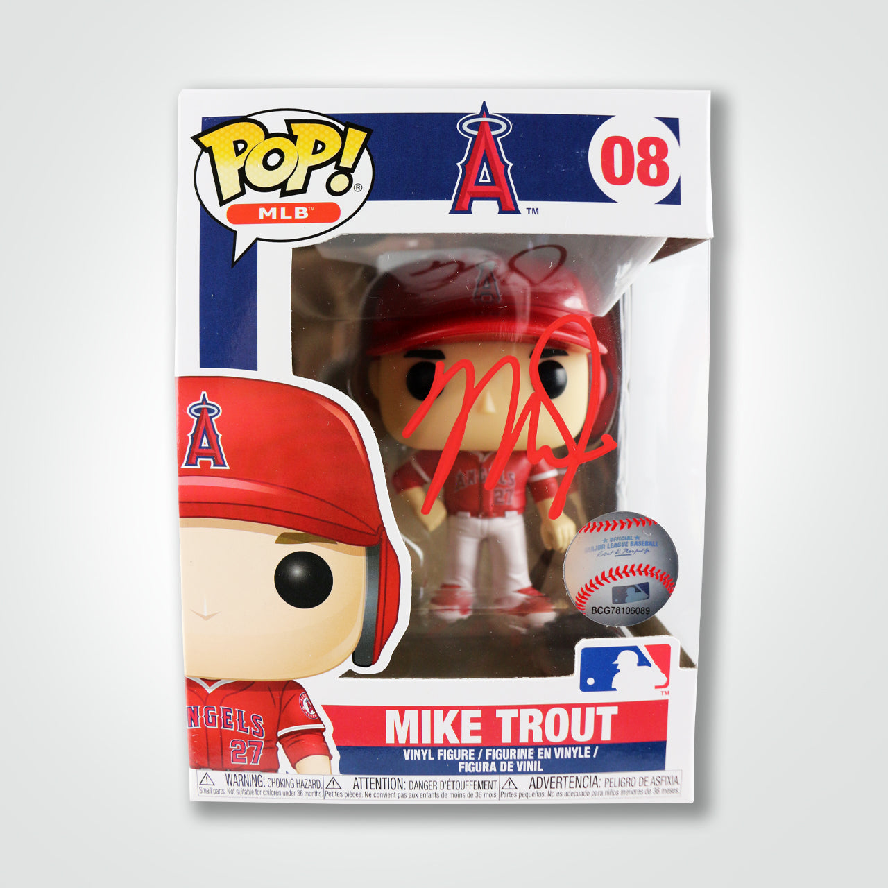 Mike Trout Signed Angels Funko POP!