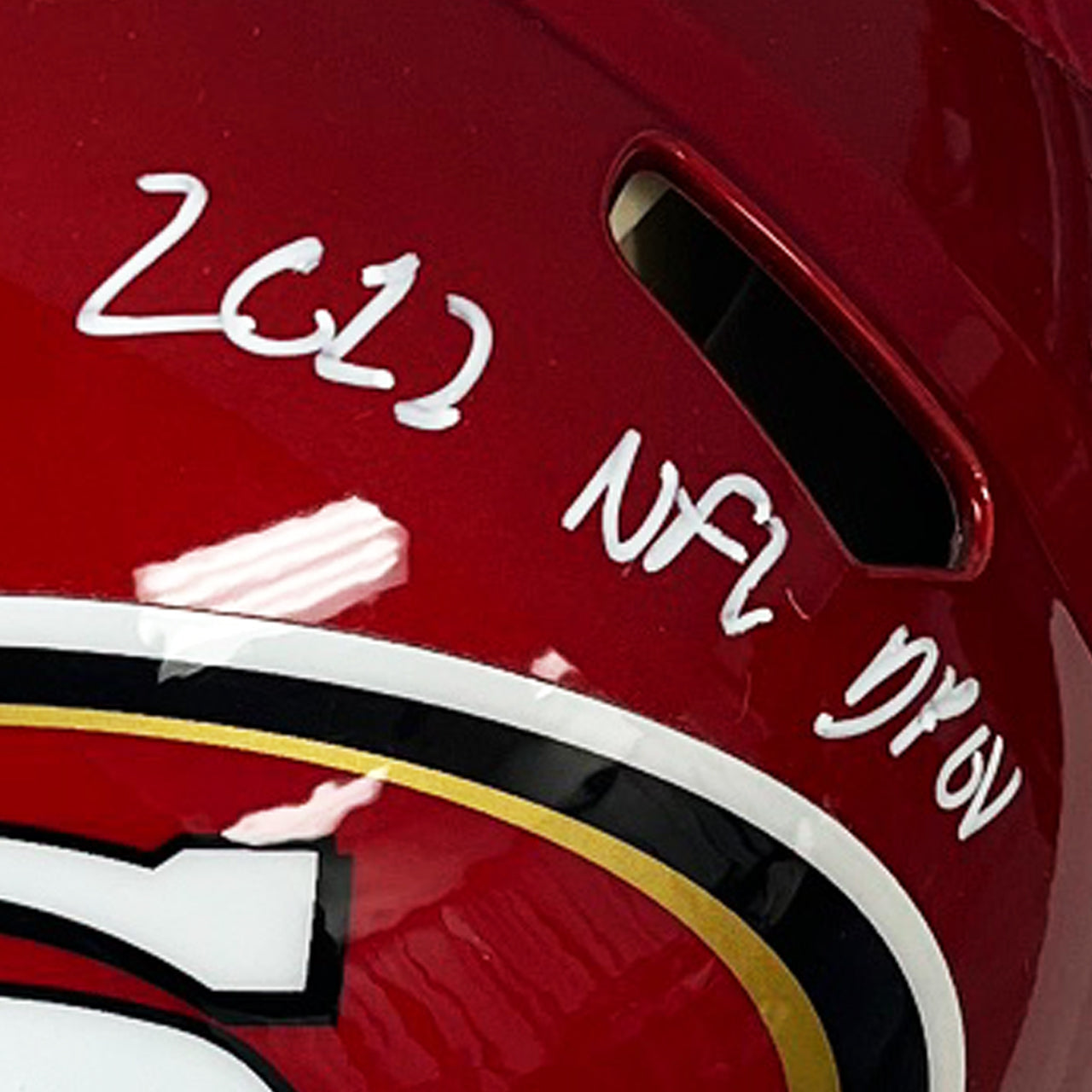 Nick Bosa Signed 49ers Flash Full Size Authentic Helmet Inscribed "2022 NFL DPOY"