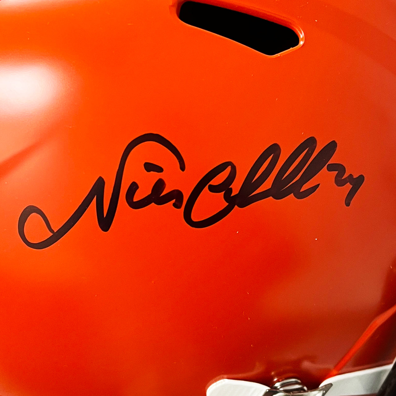 Nick Chubb Signed Browns Speed Full Size Replica Helmet