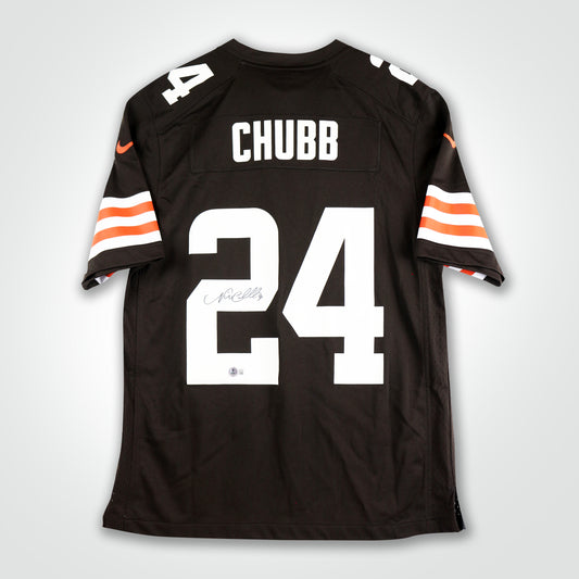 Nick Chubb Signed Browns Nike Game Jersey