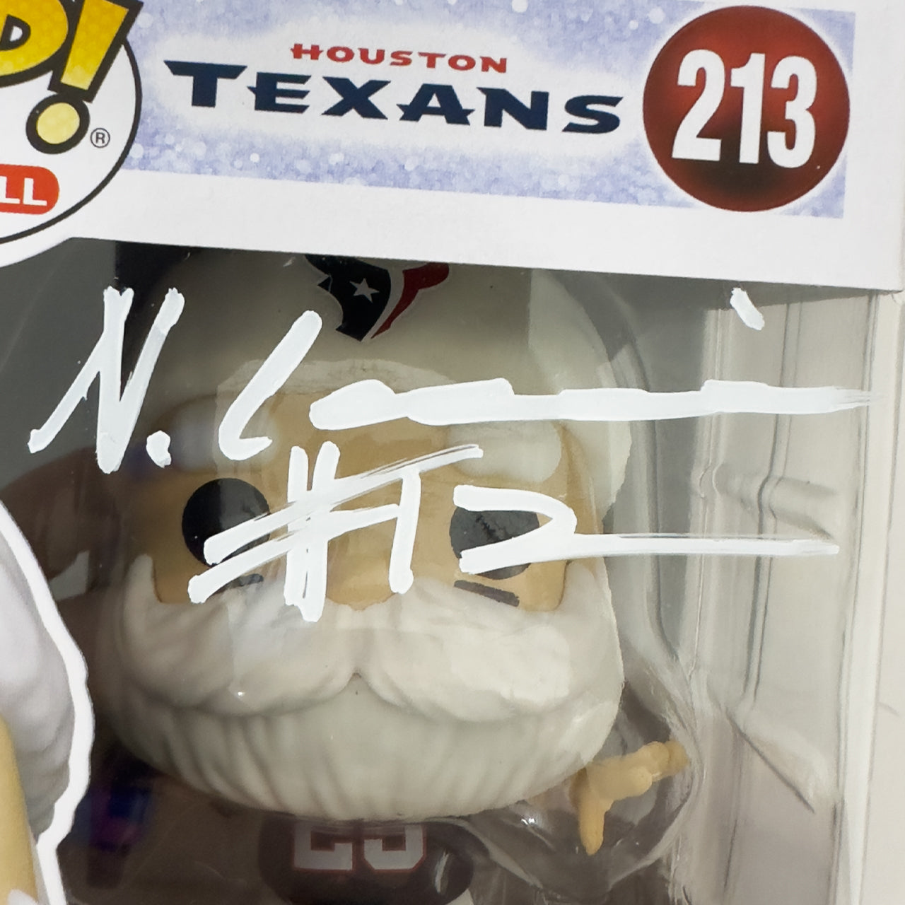 Nico Collins Signed Texans Santa Funko Pop!