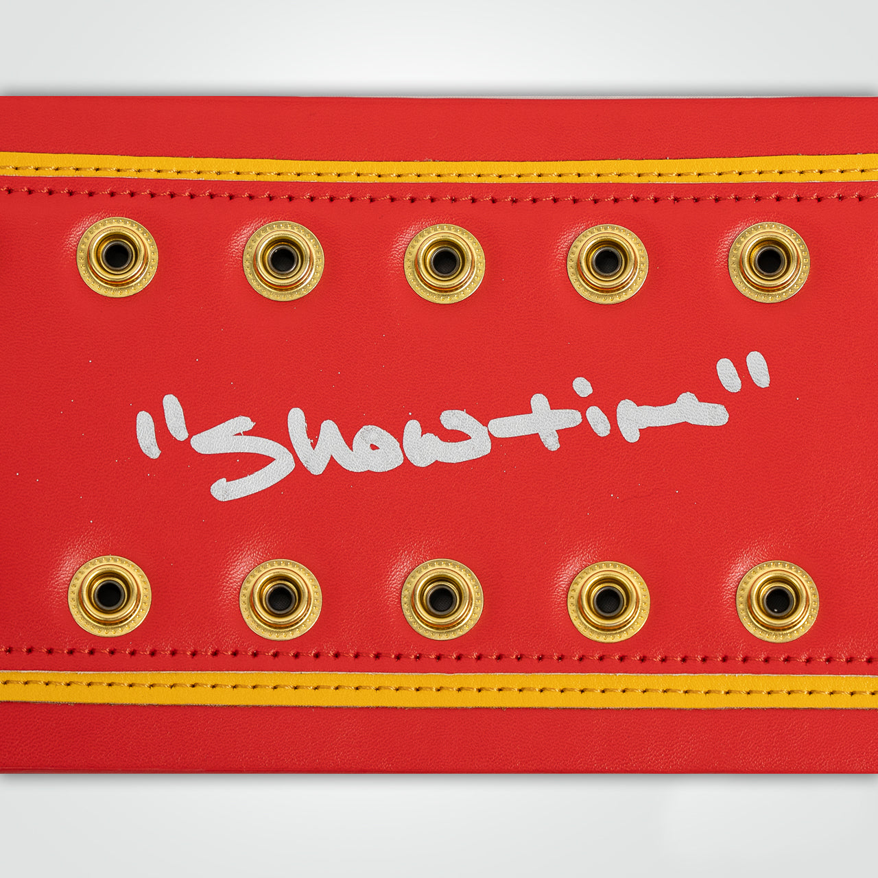 Patrick Mahomes Signed Chiefs WWE Belt Inscribed "Showtime"