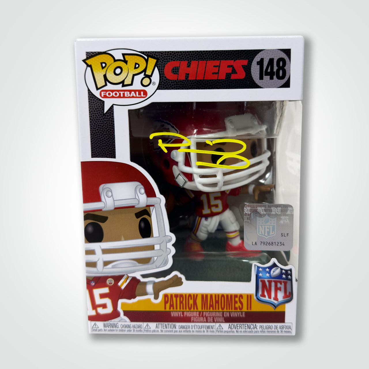 Patrick Mahomes Signed Chiefs Funko Pop! | The Real Autograph