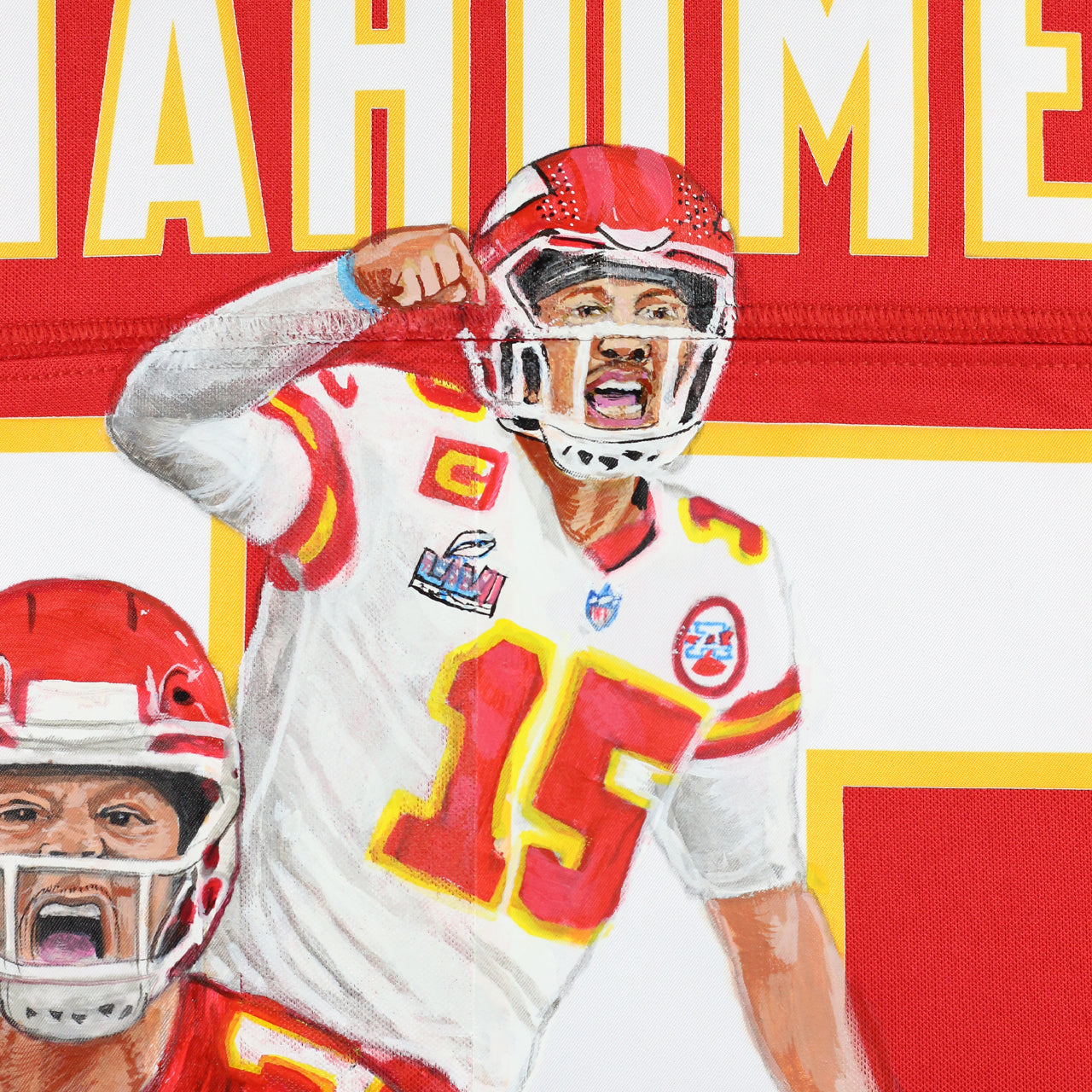 Patrick Mahomes Signed Painted Chiefs Nike Limited Jersey - The Real Autograph