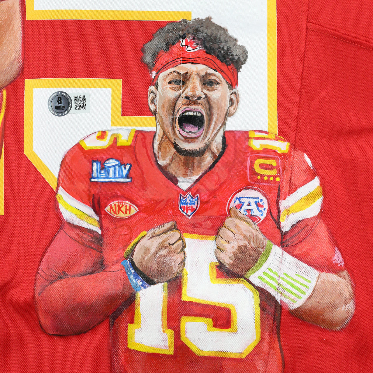 Patrick Mahomes Signed Painted Chiefs Nike Limited Jersey - The Real Autograph