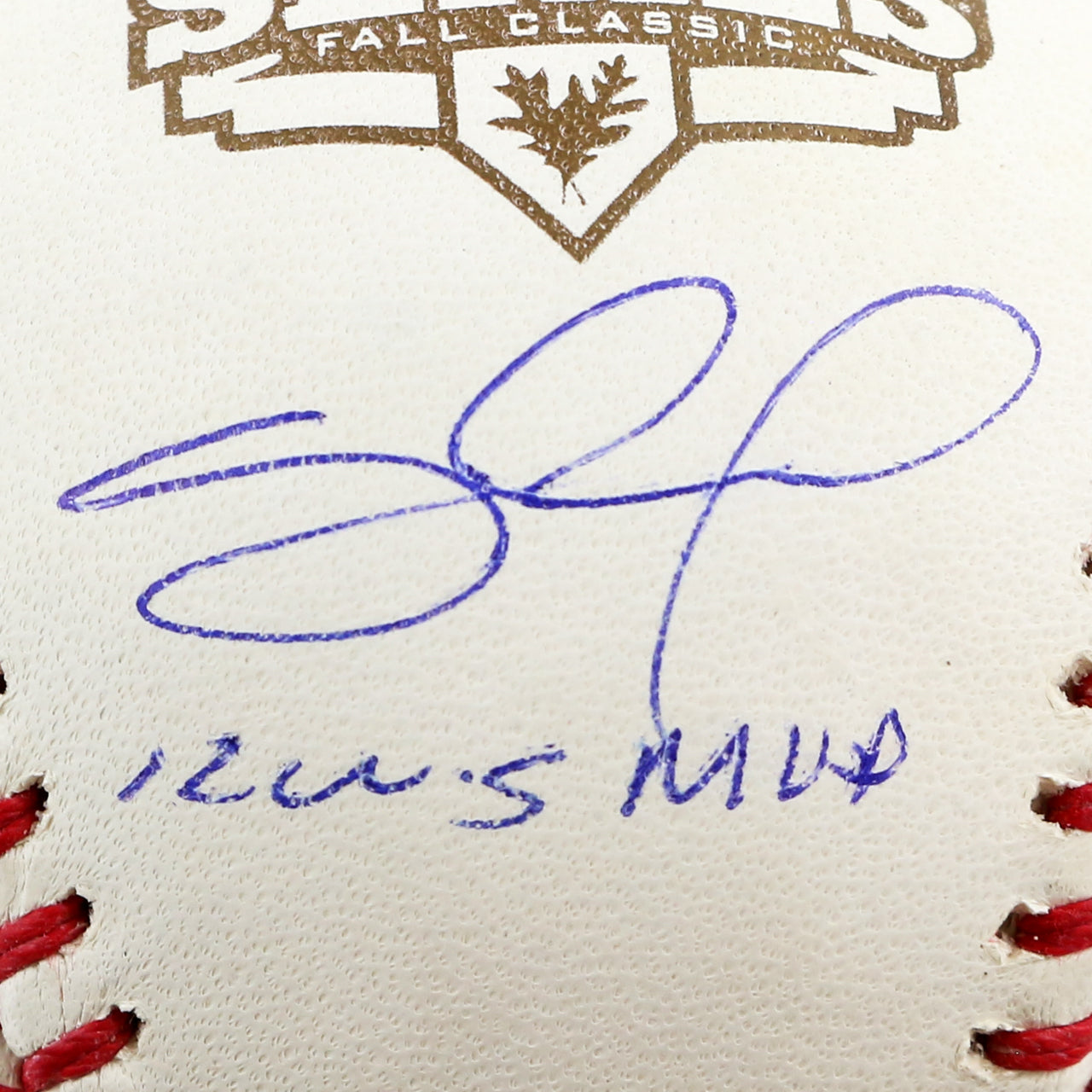 Pablo Sandoval Signed 2012 World Series Official Major League Baseball Inscribed "12 W.S MVP"