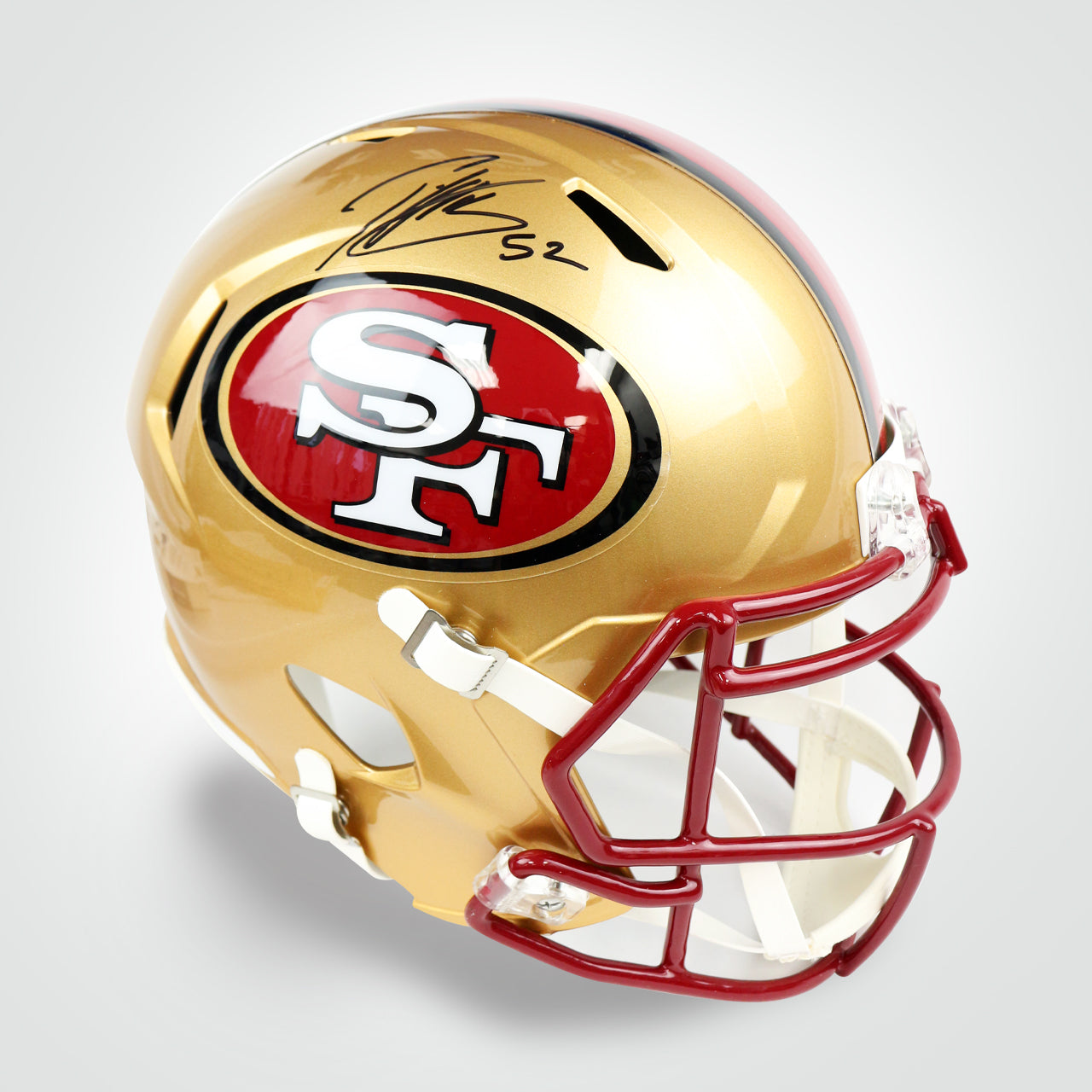 Patrick Willis Signed 49ers Throwback Speed Full Size Replica Helmet