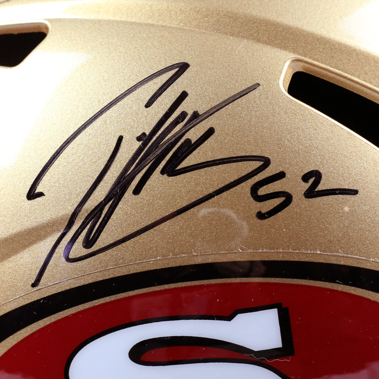 Patrick Willis Signed 49ers Throwback Speed Full Size Replica Helmet