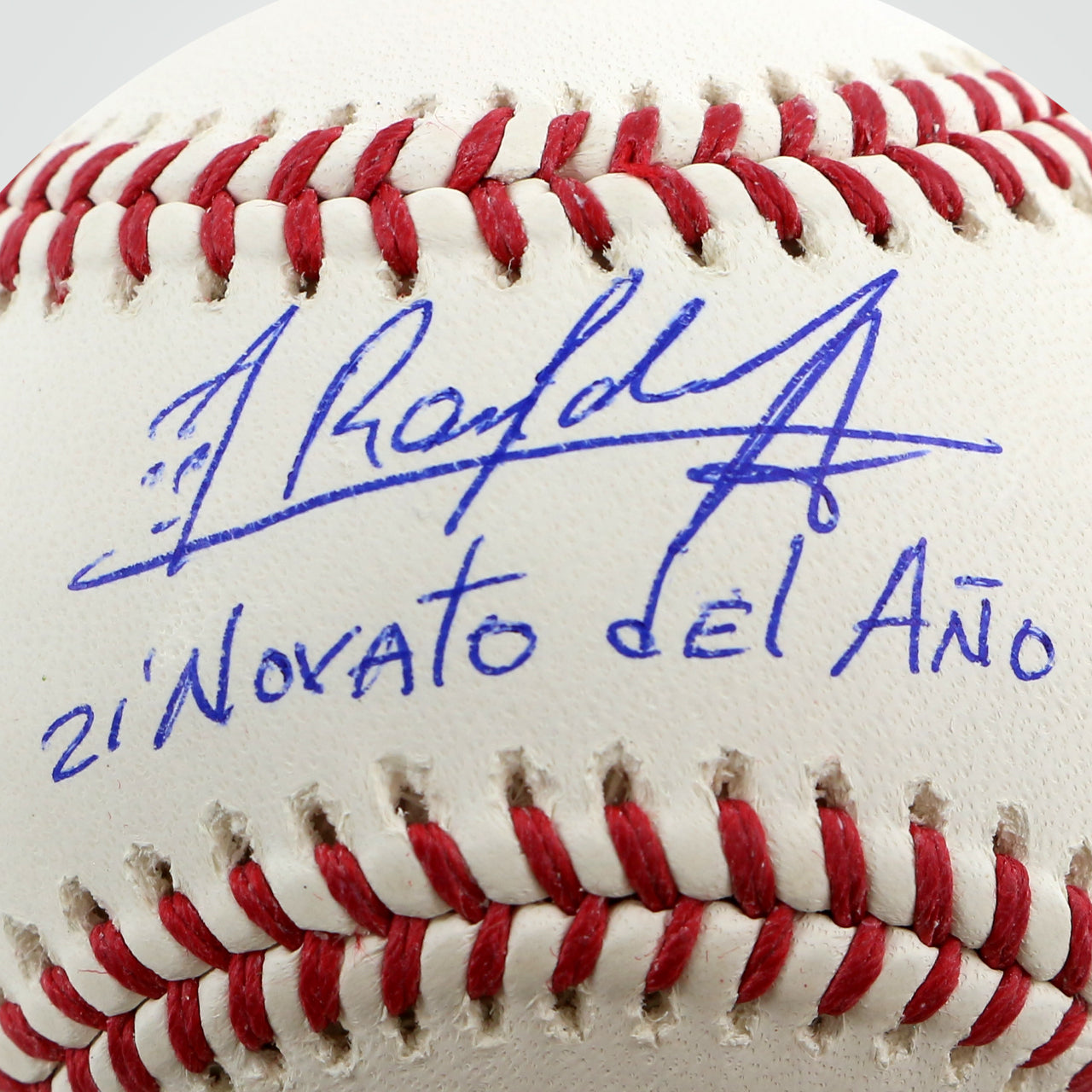 Randy Arozarena Signed Official Major League Baseball Inscribed "21 Novato del Ano"