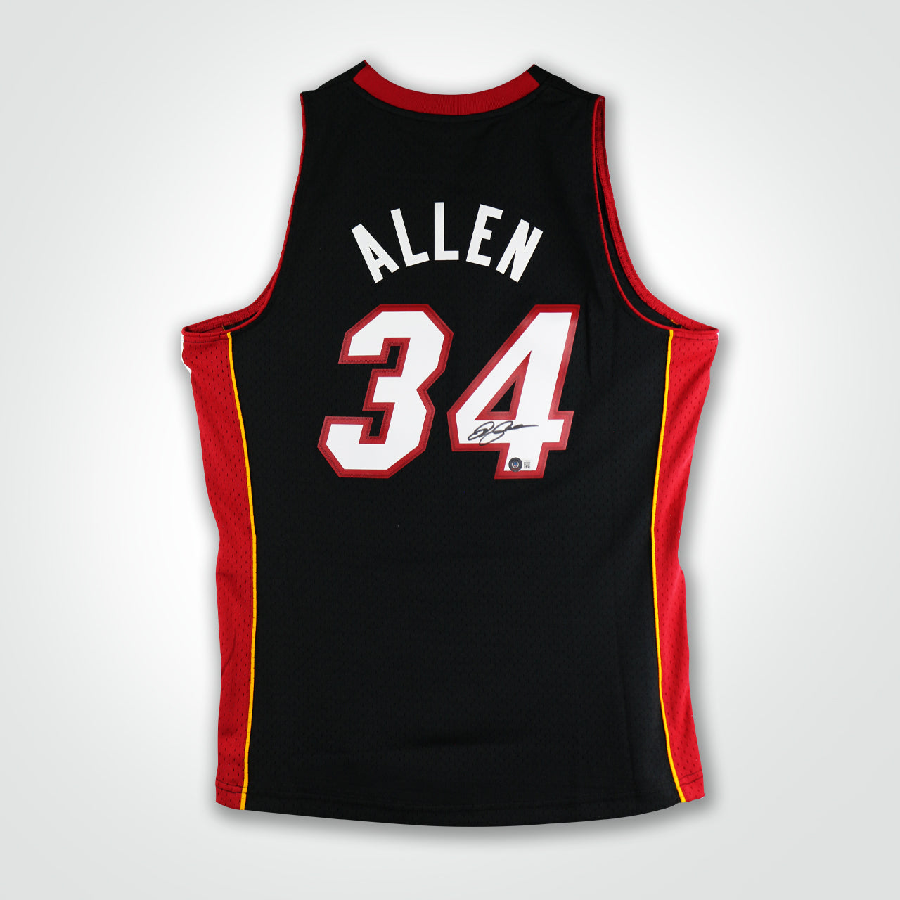 Ray Allen Signed Heat Mitchell & Ness Swingman 12-13 Jersey