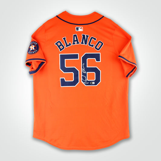 Ronel Blanco Signed Astros Nike Jersey