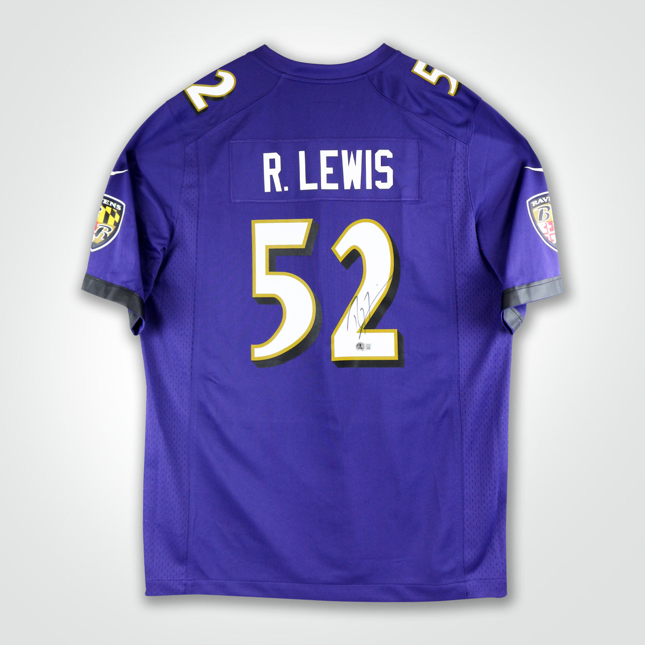 Ray Lewis Signed Ravens Nike Game Jersey