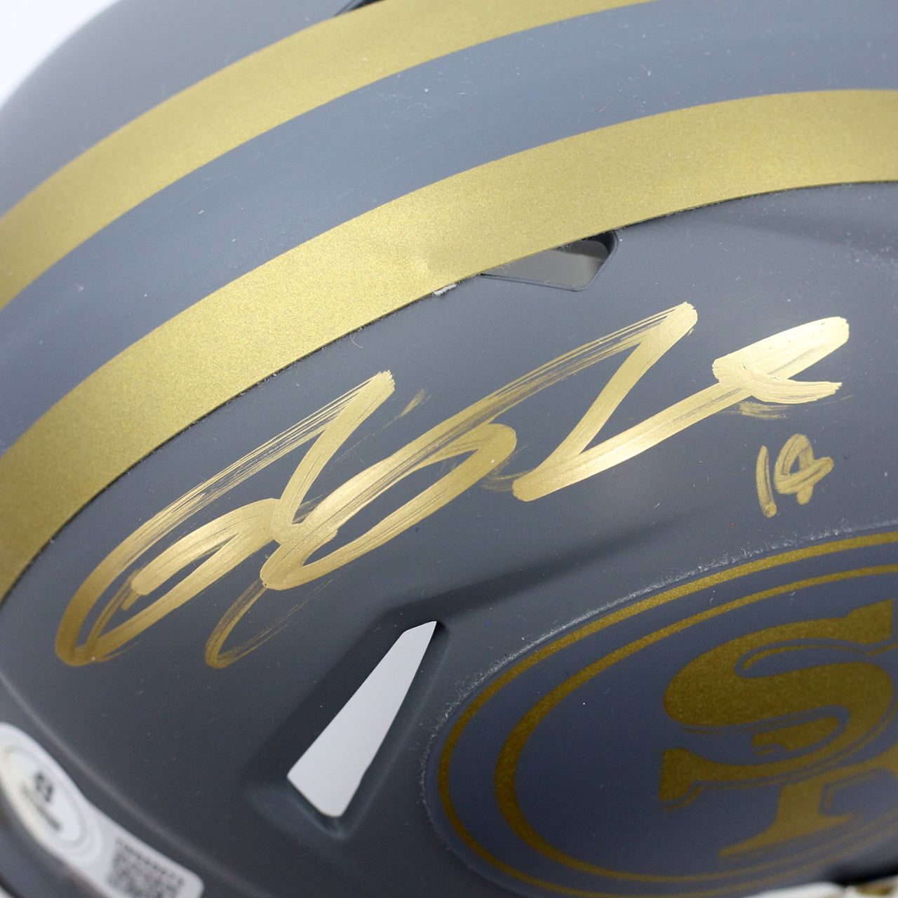 Ricky Pearsall Signed 49ers Slate Mini Helmet