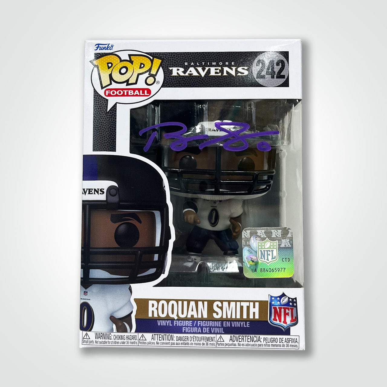 Roquan Smith Signed Ravens Funko Pop!