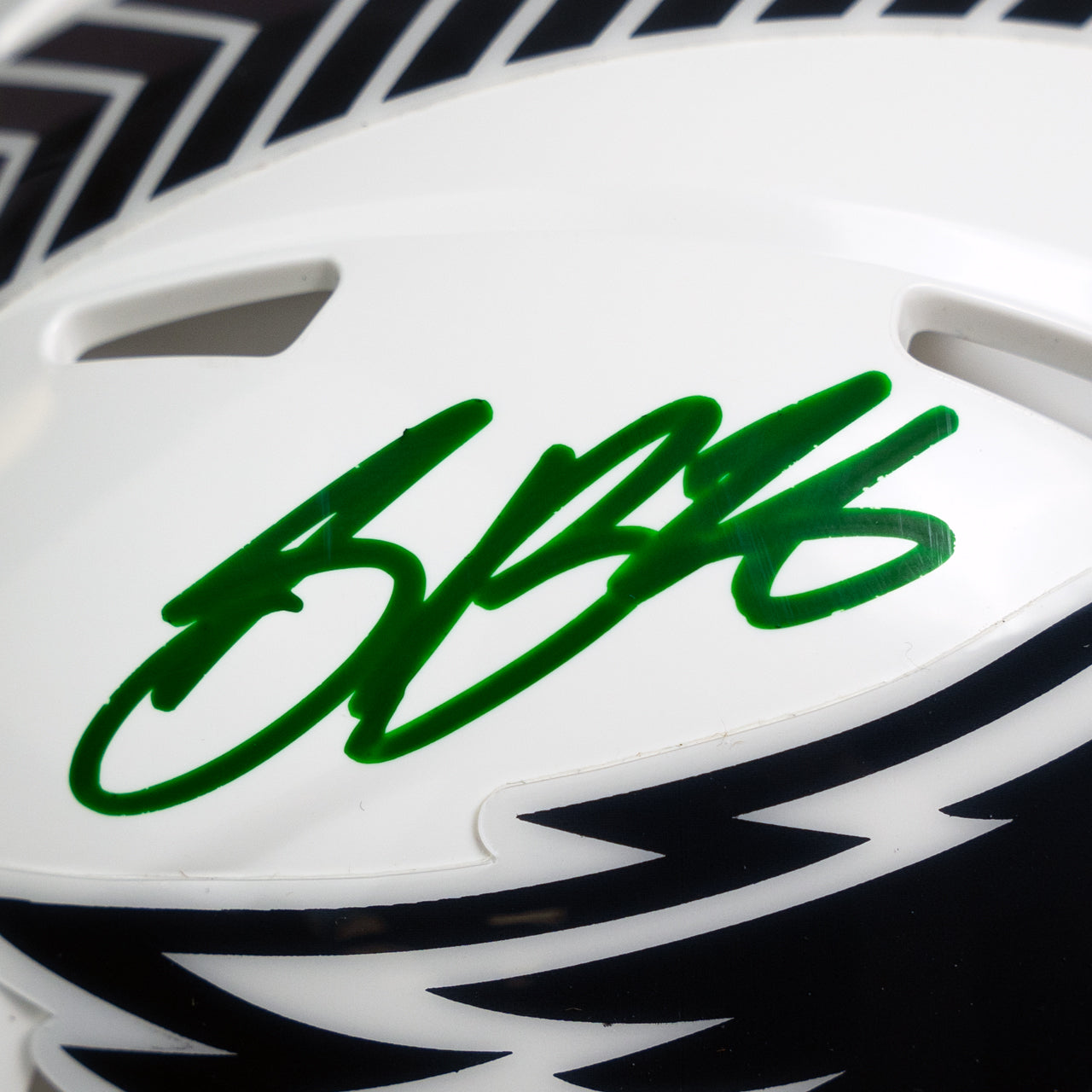 Saquon Barkley Signed Eagles Salute to Service Mini Helmet