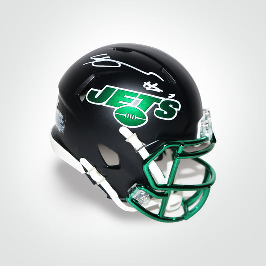 Ahmad 'Sauce' Gardner Signed Jets Alternate Speed Mini Helmet