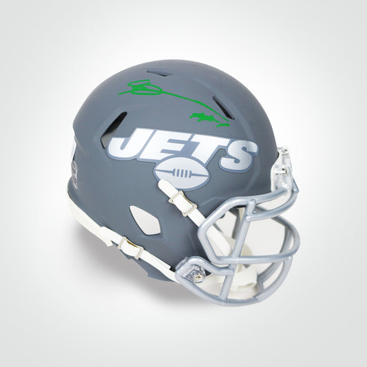 Ahmad 'Sauce' Gardner Signed Jets Slate Mini Helmet