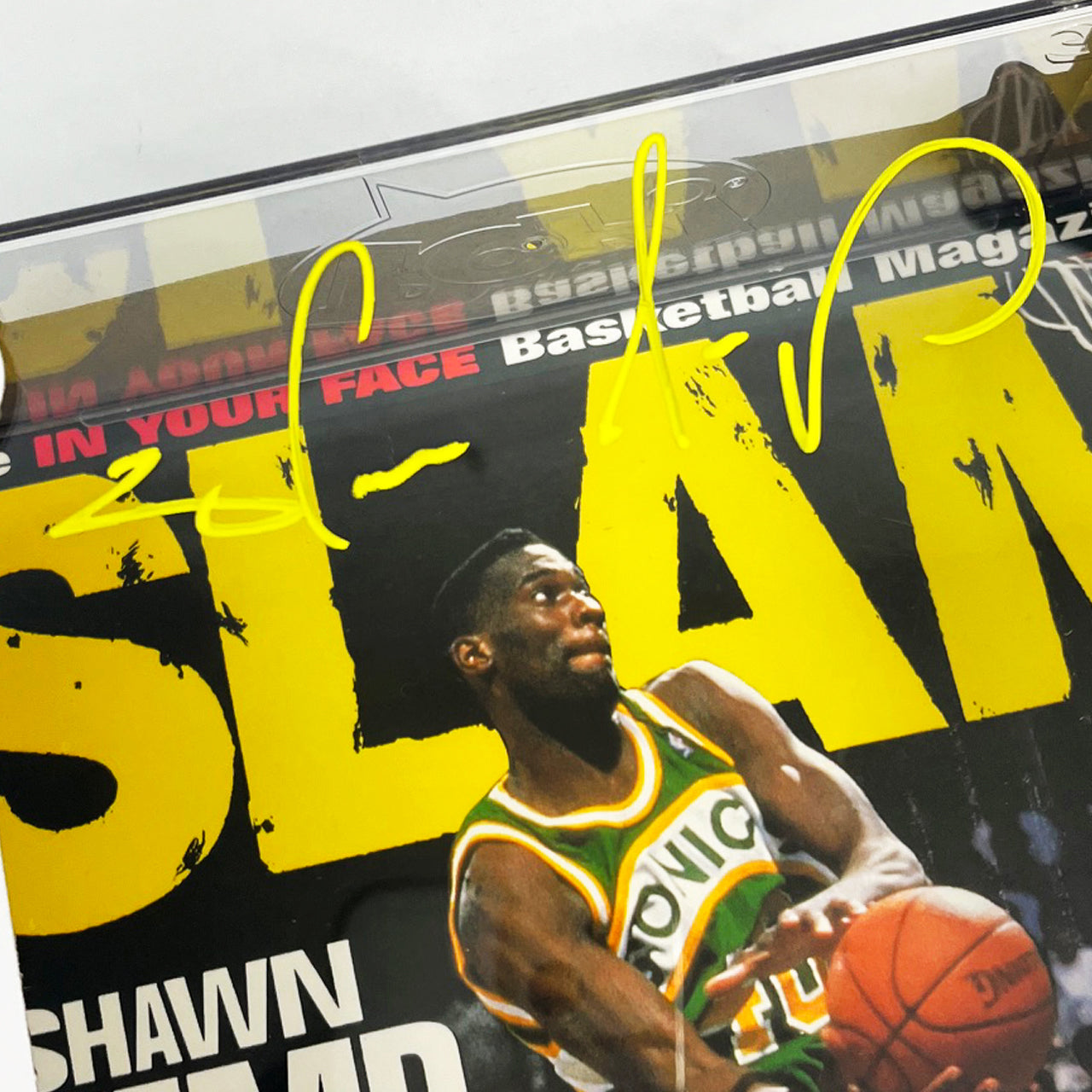 Shawn Kemp Signed Sonics Funko Pop! SLAM