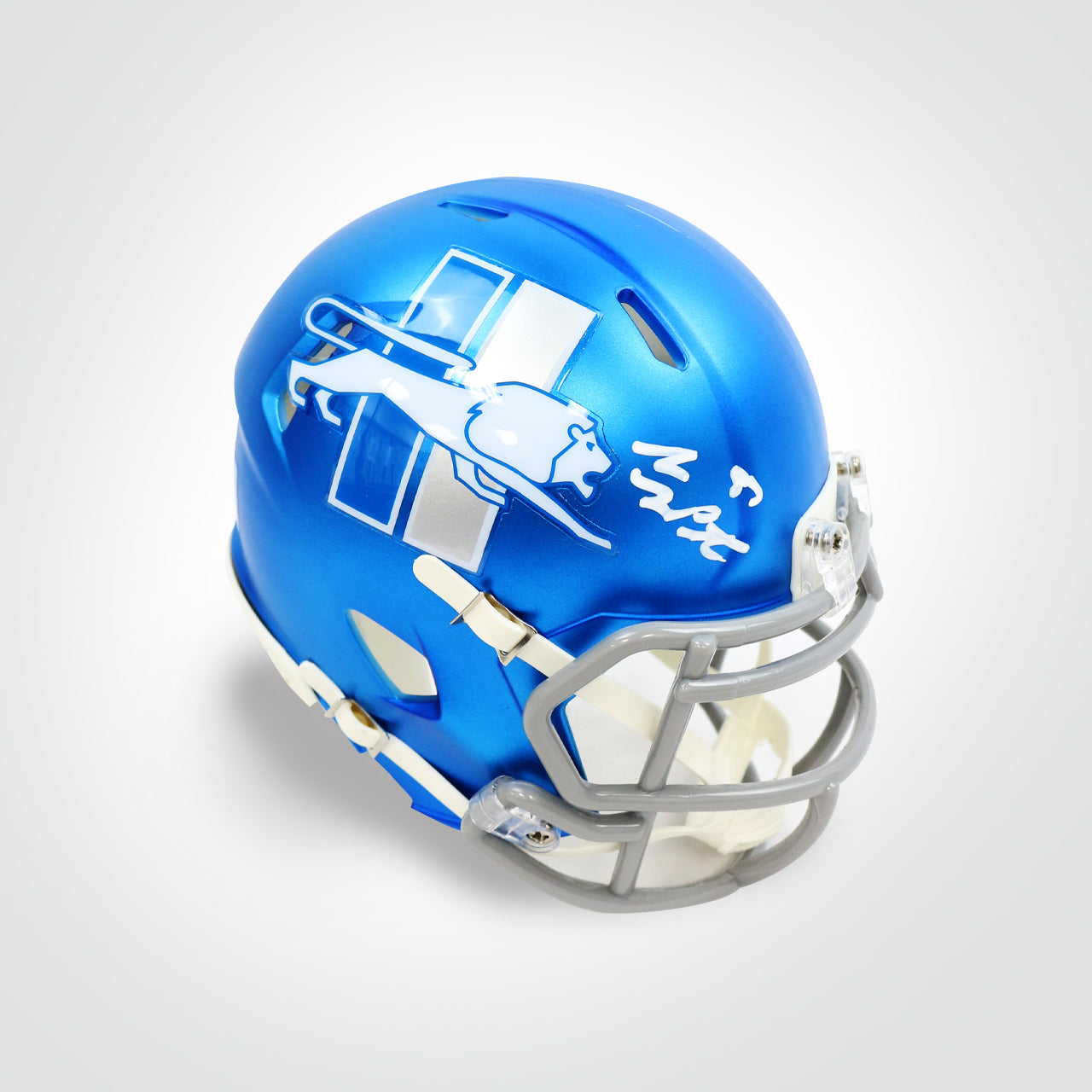 Sam Laporta Signed Lions Alternate Speed Mini Helmet