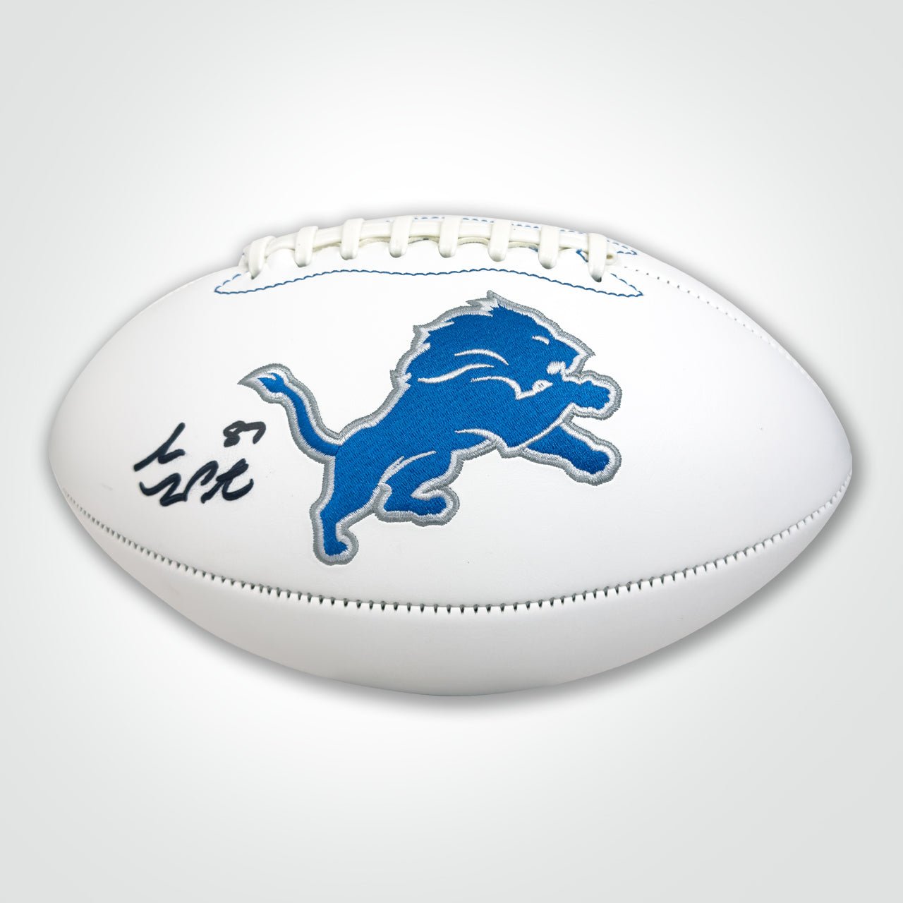 Sam Laporta Signed Lions White Logo Football