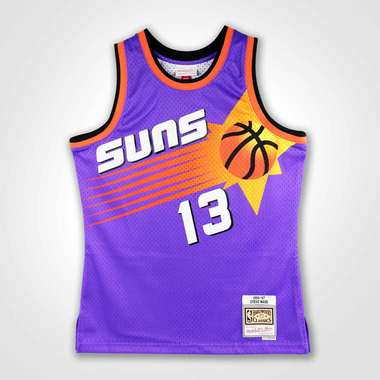 Steve Nash Signed Suns Mitchell & Ness Swingman 96-97 Jersey