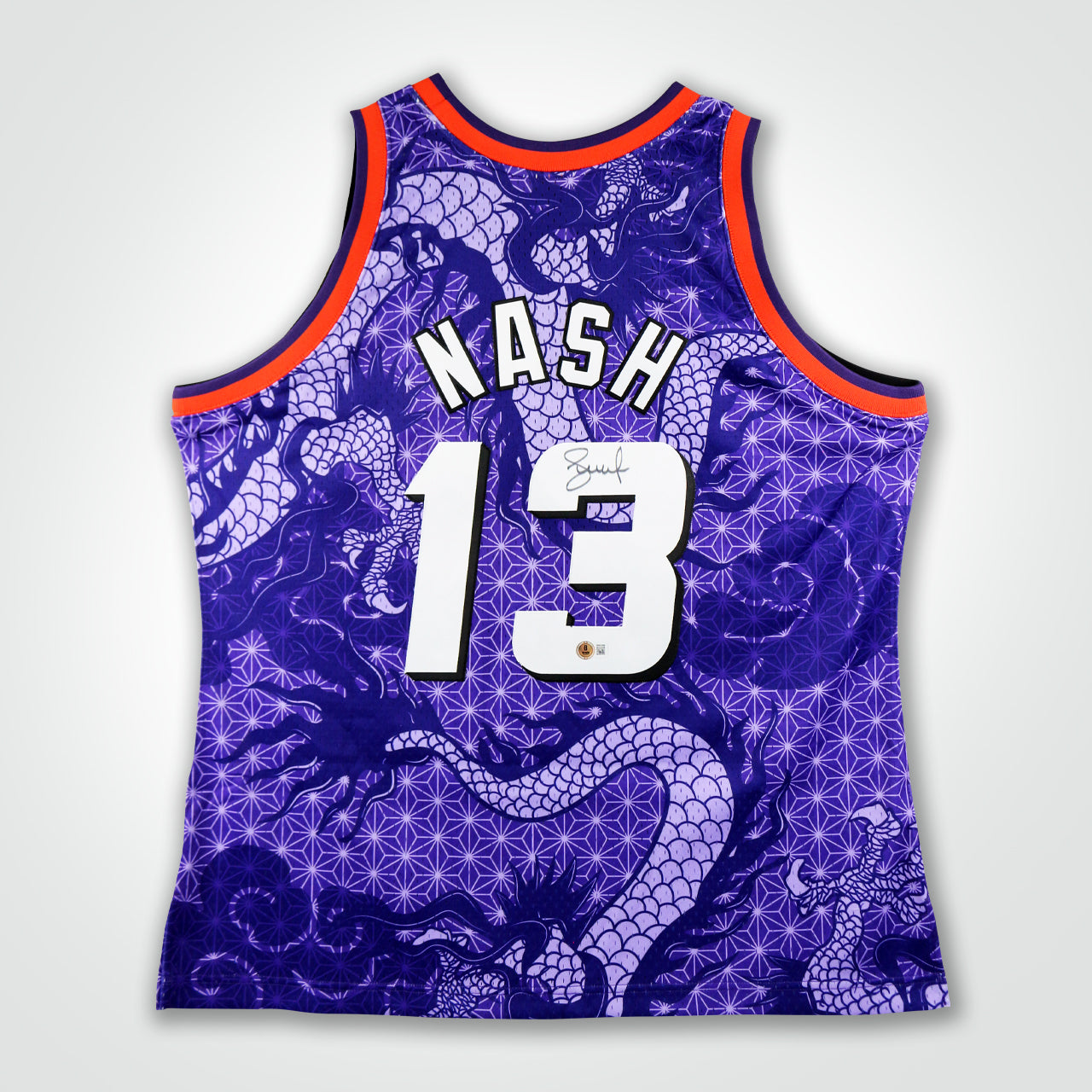 Steve Nash Signed Suns Mitchell & Ness Swingman 96-97 Classics Asian Heritage Jersey