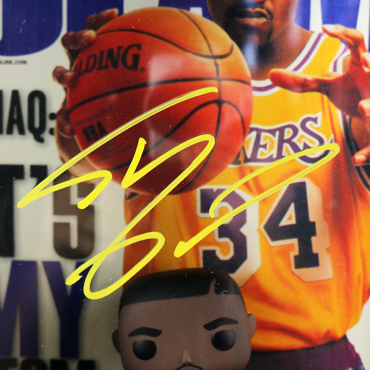 Shaquille O'Neal Signed Lakers FUNKO POP! SLAM