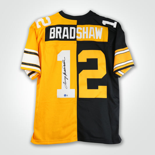 Terry Bradshaw Signed Steelers Mitchell & Ness Replica Jersey