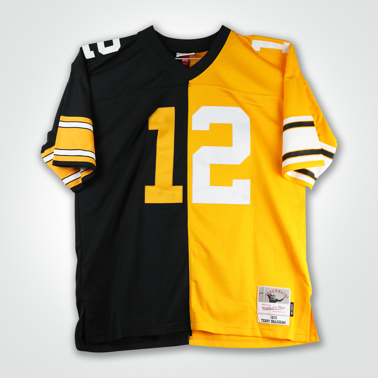 Terry Bradshaw Signed Steelers Mitchell & Ness Replica Jersey