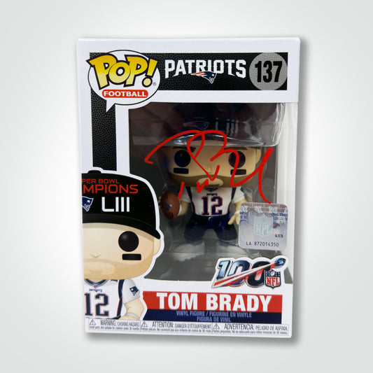 Tom Brady Signed Patriots Funko Pop!