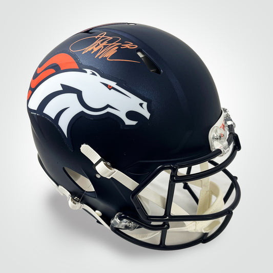 Terrell Davis Signed Broncos Speed Full Size Authentic Helmet