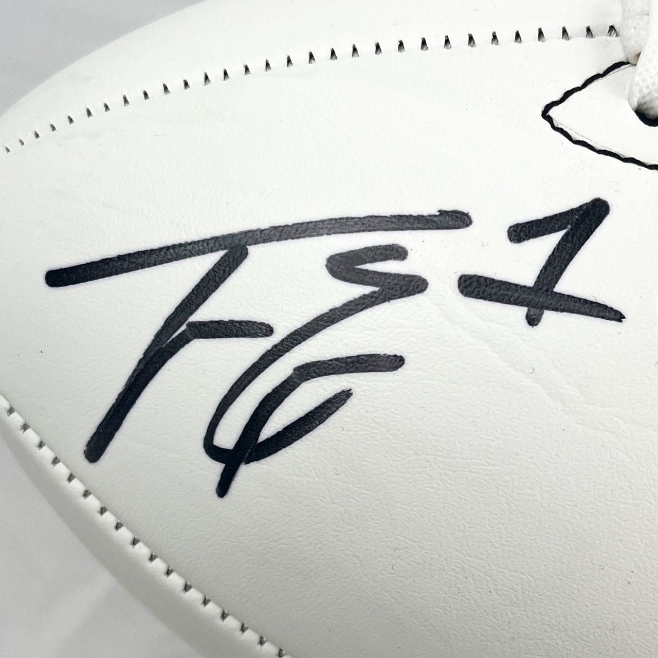 Travis Etienne Signed Jaguars White Panel Football