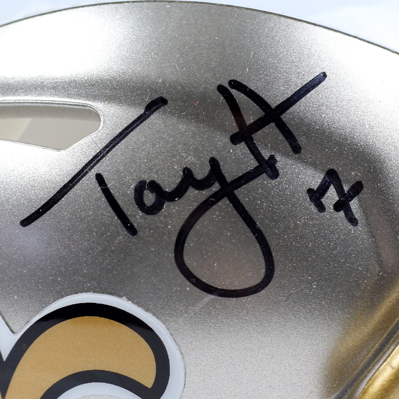 Taysom Hill Signed Saints Flash Mini Helmet