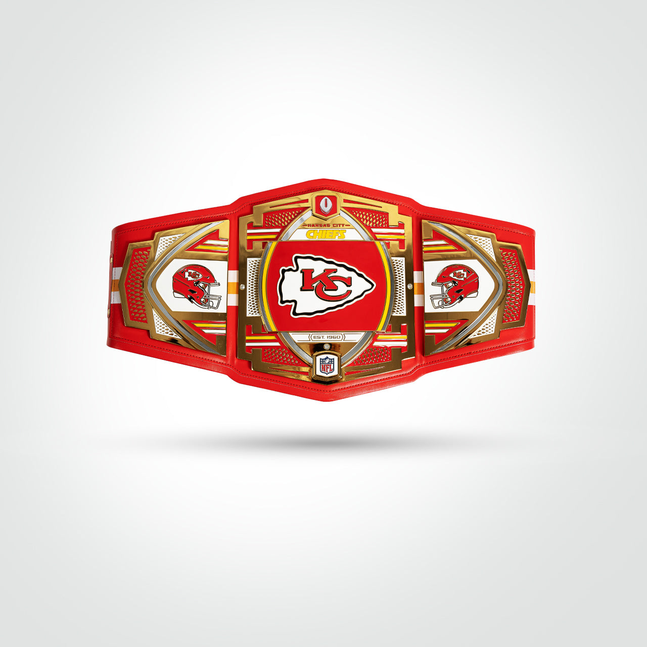 Patrick Mahomes & Travis Kelce Dual Signed Chiefs WWE Belt