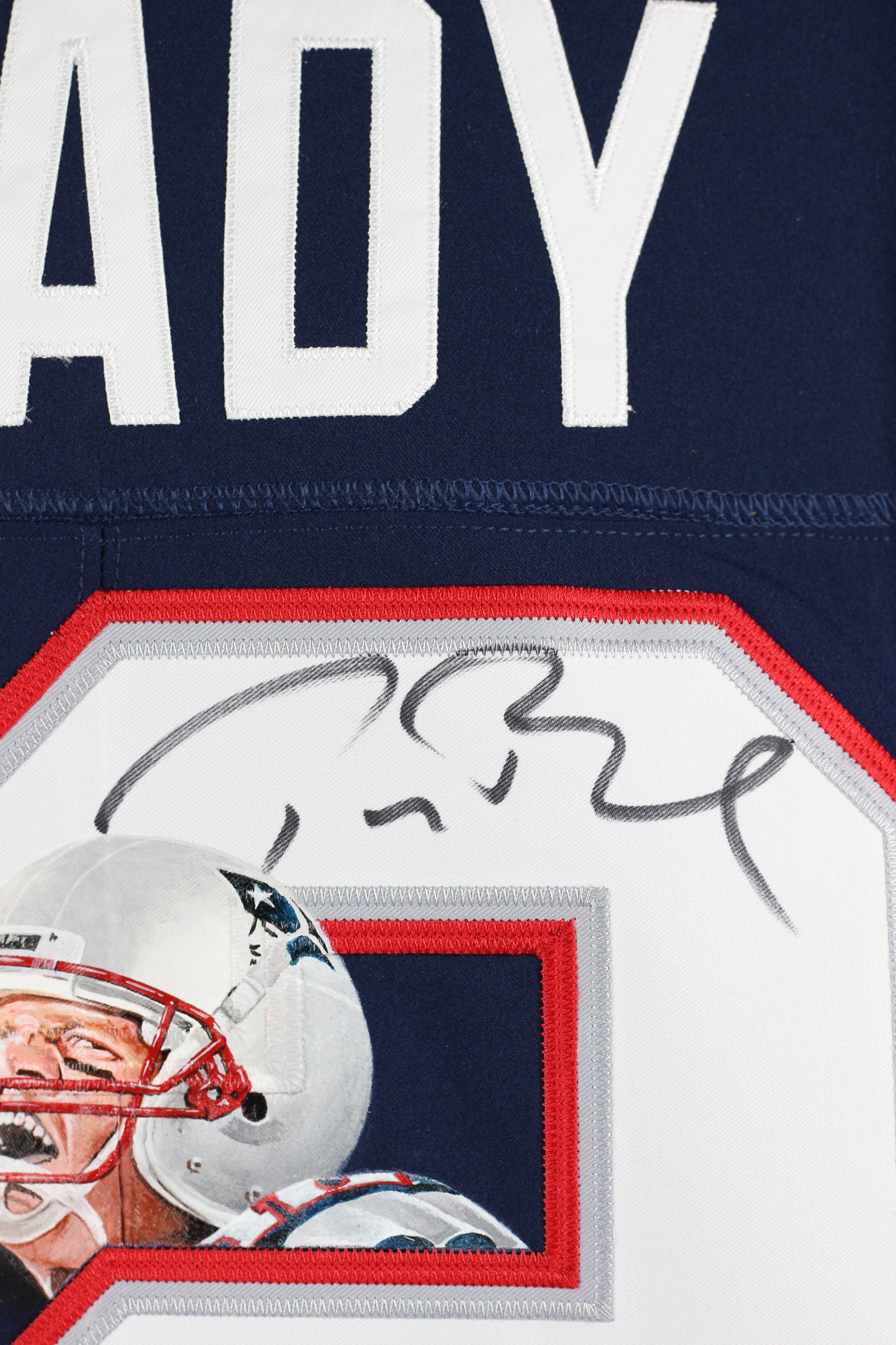 Tom Brady Signed Painted Patriots Nike Elite Jersey - The Real Autograph