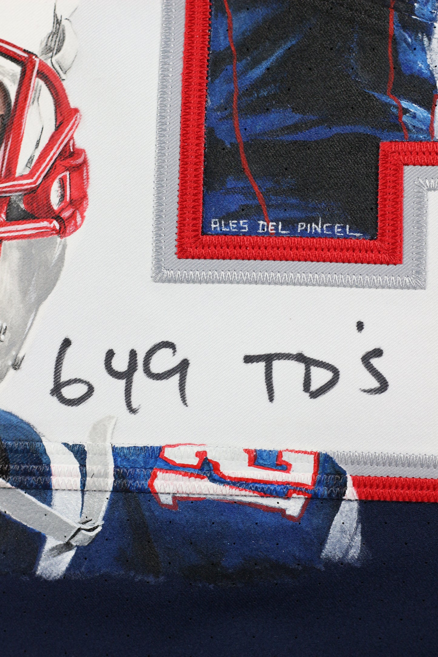 Tom Brady Signed Painted Patriots Nike Elite Jersey - The Real Autograph