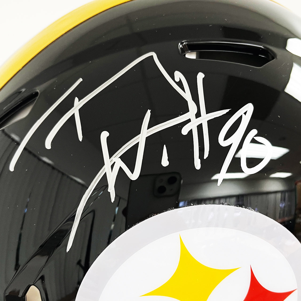 T.J. Watt Signed Steelers Speed Full Size Authentic Helmet