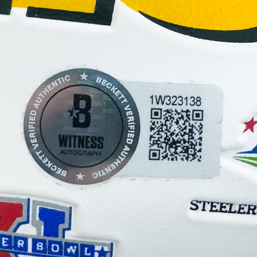 T.J. Watt Signed Steelers White Logo Football
