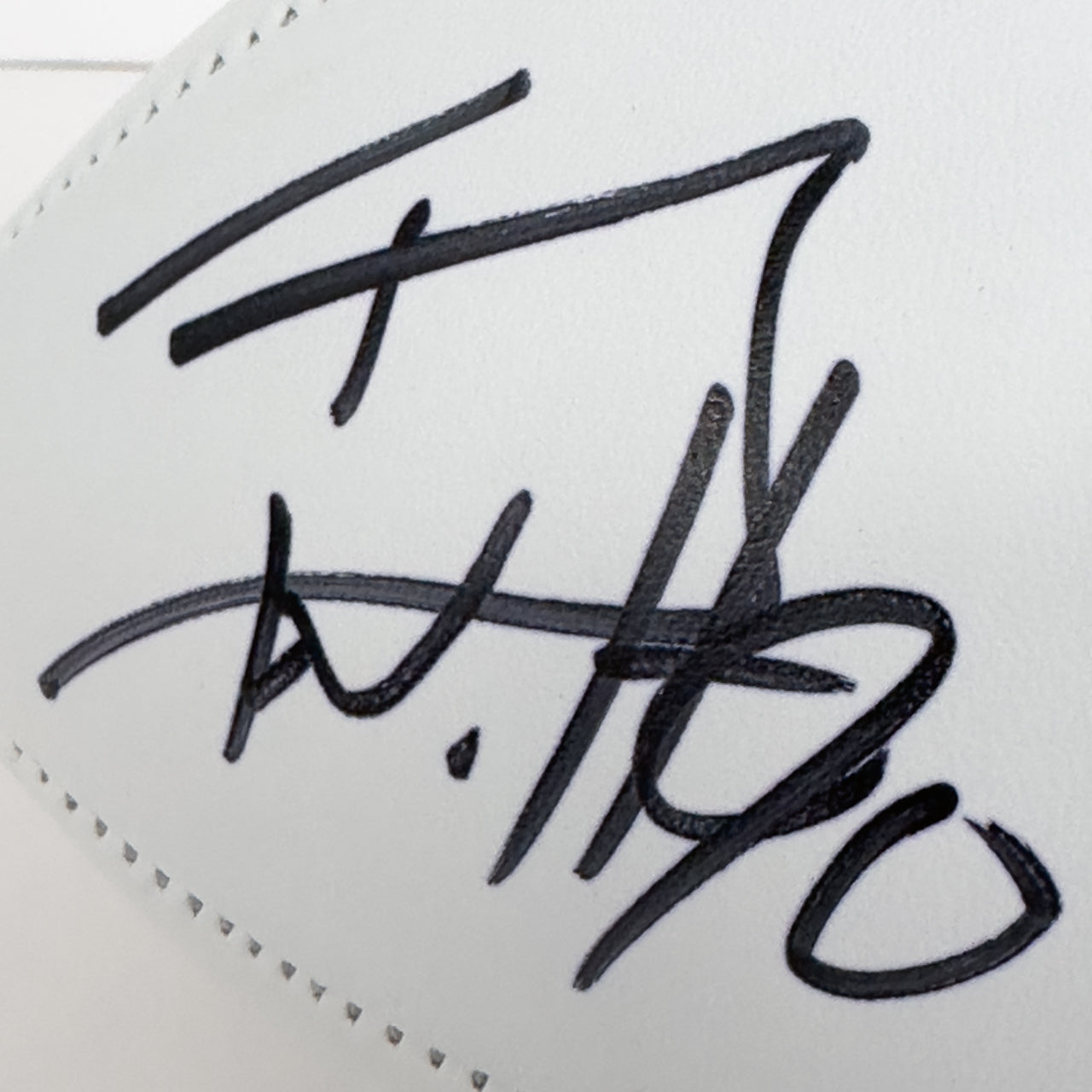 T.J. Watt Signed Steelers White Logo Football